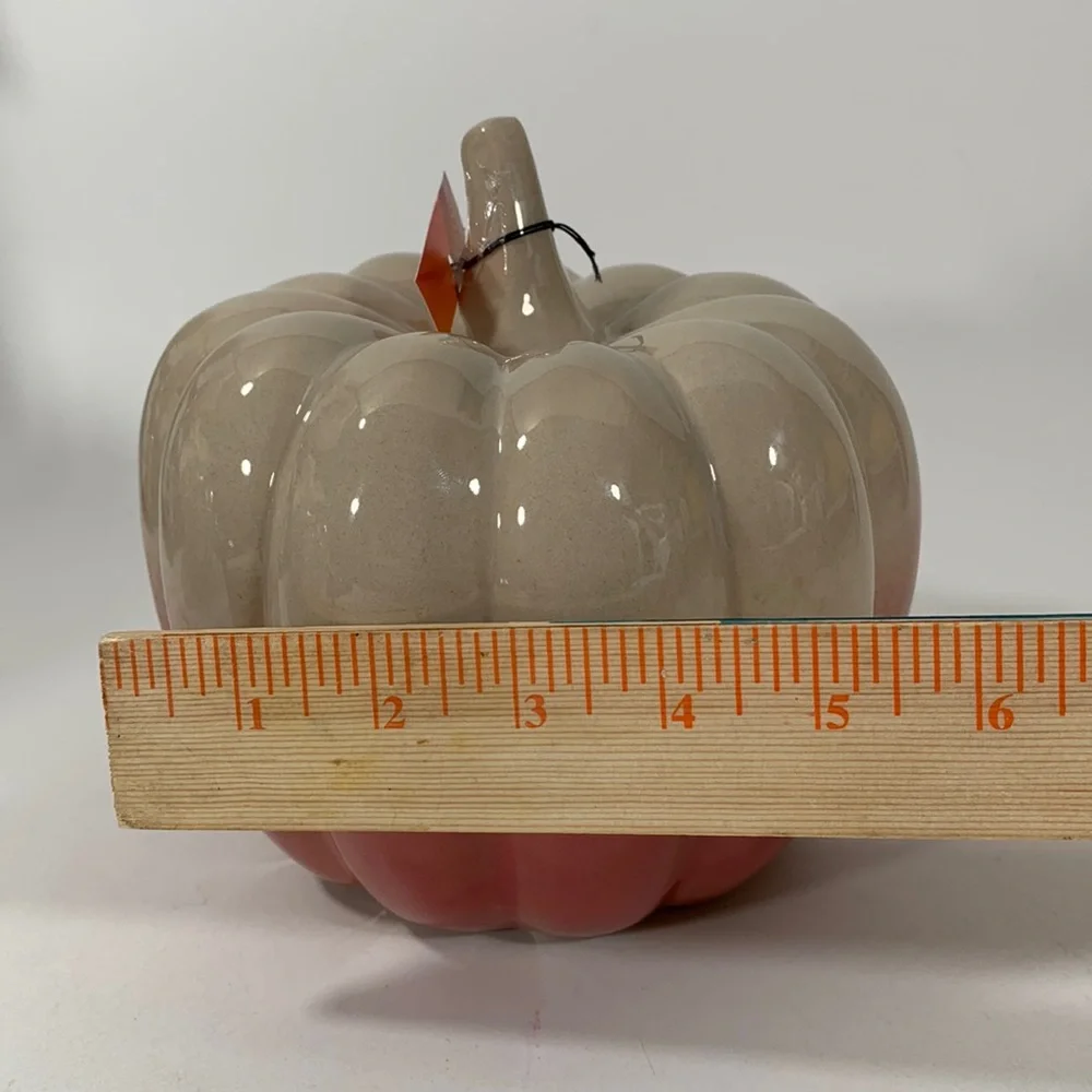 Ceramic Fall Pumpkin Seasonal Decor - Picture 6 of 7